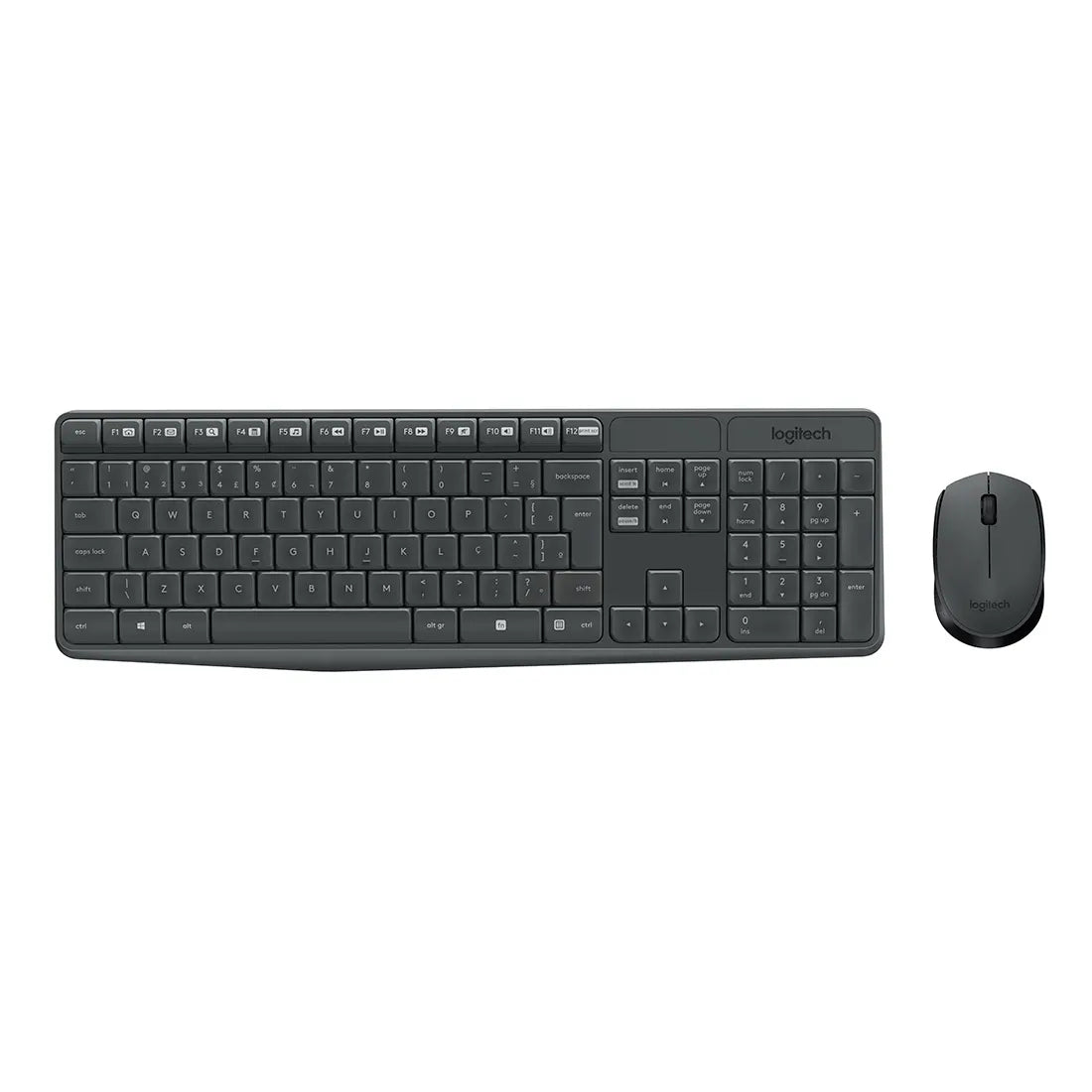 Kit Teclado e Mouse Logitech MK235 Preto Sem Fio